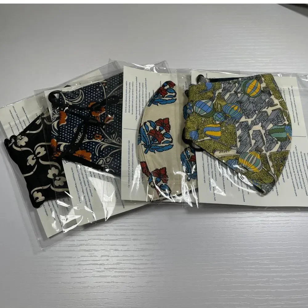 4 Tory Burch Printed Two Layer Adjustable Face Mask New Limited Print